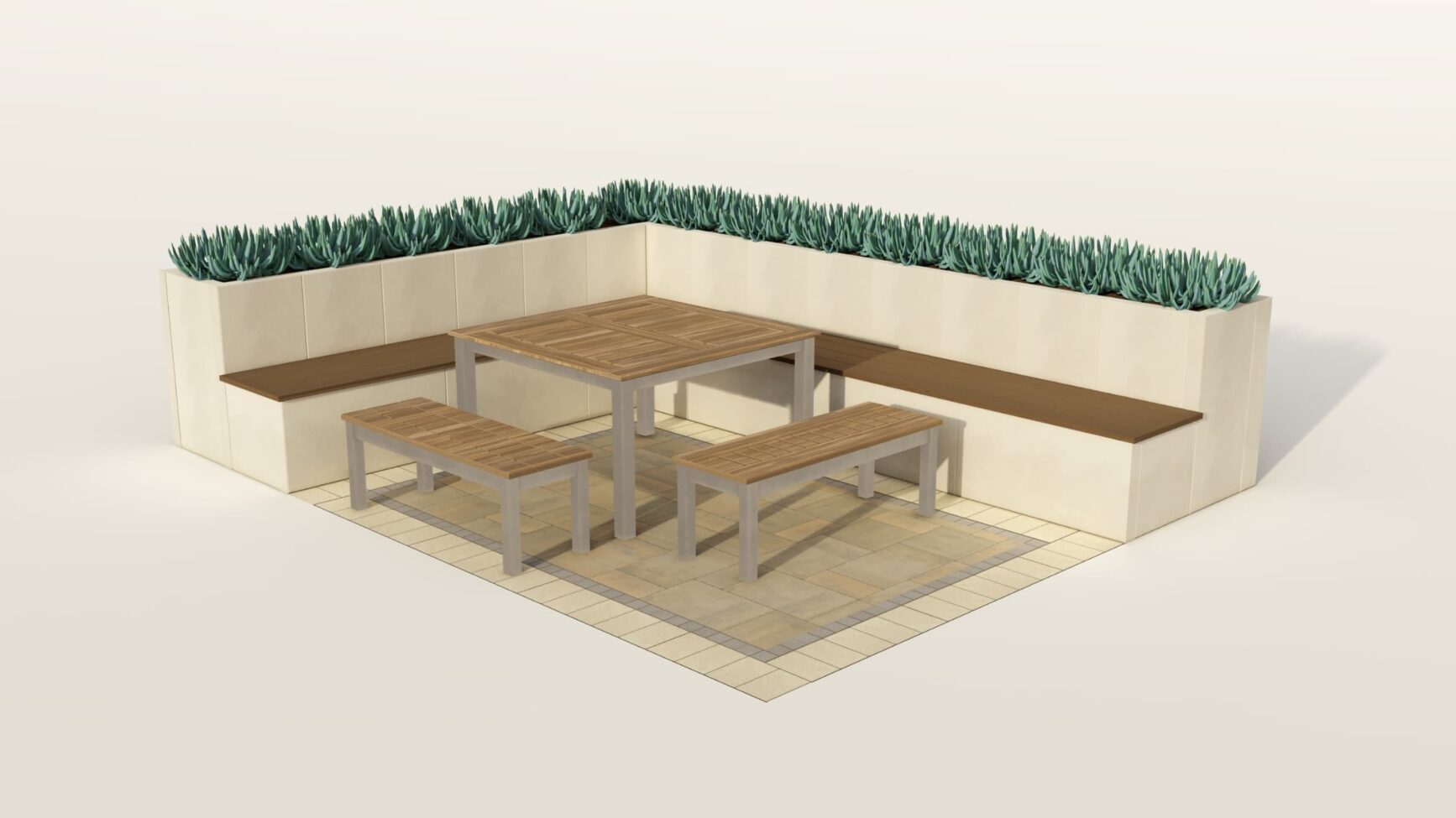 Metropolitan Dining Room 3D Render